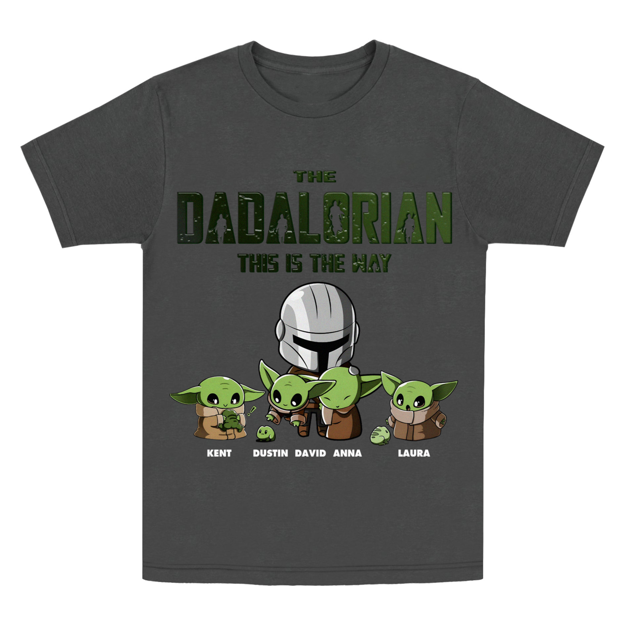 Custom Disney The Dadalorian This Is The Way Shirt, Star Wars Shirt, Baby Yoda Dad Shirt, Best Dad Matching Disney World Fathers Day Tee