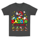Super Mommio Custom Mother’s Day Shirt, Personalized Mario Mommy T-Shirt with Kids' Names, Funny Gamer Mom Gift, Matching Nintendo Family Tee, Trendy T-Shirts