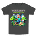Personalized DadCraft with Kids Shirt, Happy Father’s Day Gift Tee, Gamer Dad T-Shirt, Cartoon Dad Shirt, Dad Video Game Movie Tee