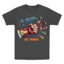Personalized Toddler Kid El Mejor Papa Del Mundo Fist Bump Shirt, Vintage Spanish Papá T-Shirt, Custom Father's Day Tee, Latina Dad Gift
