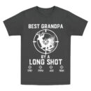 Best Grandpa By A Long Shot Hunting Gift - Family Personalized Unisex Tshirt, Hoodie, Sweatshirt - Custom Father's Day, Birthday Gift For Dad, Grandpa