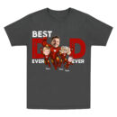 Best Dad Ever Superhero Shirt, Custom Father's Day T-Shirt with Dad and Kids Faces, Personalized Captain Dad Gift from Children, Matching Family Hero Tee, Comfort Colors, Girl, Top, Oversized Shirt, Shirt for Women, Trendy T-Shirts