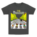 The Beagles Abbey Road Dog Shirt, Custom Cartoon Dog Band T-Shirt with Pet Names, Funny Beatles Parody Pet Lover Tee, Personalized Dog Dad Mom Gift, Trendy T-Shirts