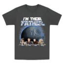 I’m Their Father Shirt, Custom Star Wars Dad T-Shirt with Kids’ Faces, Funny Darth Vader Parody Gift for Father’s Day, Personalized Galaxy Dad Tee, Trendy T-Shirts