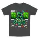 Personalized Best Dad Ever T-Shirt, Dad and Children Fist Bump Gamer Tee, Custom Father's Day Shirt, Dad Gamer Gift, Pixel Dad first bump Shirt