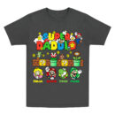 Super Daddio Custom Father's Day Shirt, Personalized Mario Dad Shirt with Kids' Names, Gamer Dad Gift, Matching Family Nintendo Shirt, Trendy T-Shirts