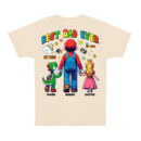 Personalized Super Daddio T-Shirt, Best Dad Ever Tee, Custom Super Cartoon Character Shirt, Funny Dad Gift, Gamer Dad T-Shirt, Gift For Dad
