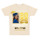 Proud Mom of a 2025 Graduate Shirt, Custom Photo Graduation Shirt for Women, Personalized Senior Class Gift, Matching Family Graduation Tee, Trendy T-Shirts