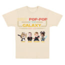 Best Pop-Pop in the Galaxy Shirt, Custom Star Wars Grandpa T-Shirt with Grandkids' Faces, Personalized Father's Day Gift for Grandpa, Jedi Family Matching Tee, Trendy T-Shirts