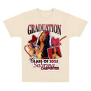 Trendy Custom Photo Graduate T-Shirt, Happy Graduation 2025 Tee, Class of 2025 Shirt, Personalized Glitter Graduation Shirt, Gift For Girls, Boys