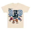 Best Dad Ever Superhero Fist Bump Shirt, Custom Father's Day Gift from Kids, Personalized Hero Dad Shirt with Children’s Names, Marvel DC Mashup Design, Trendy T-Shirts