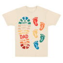 Personalized Dad And Kids Footprints Names Shirt, Dad and Kids Footprints T-Shirt, Dad And Child Shirts, Daddy Shirt, Custom Dad Shirt