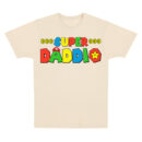 Personalized Super Daddio T-Shirt, Best Dad Ever Tee, Custom Super Cartoon Character Shirt, Funny Dad Gift, Gamer Dad T-Shirt, Gift For Dad