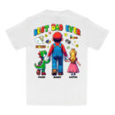 Personalized Super Daddio T-Shirt, Best Dad Ever Tee, Custom Super Cartoon Character Shirt, Funny Dad Gift, Gamer Dad T-Shirt, Gift For Dad