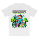 Personalized DadCraft with Kids Shirt, Happy Father’s Day Gift Tee, Gamer Dad T-Shirt, Cartoon Dad Shirt, Dad Video Game Movie Tee