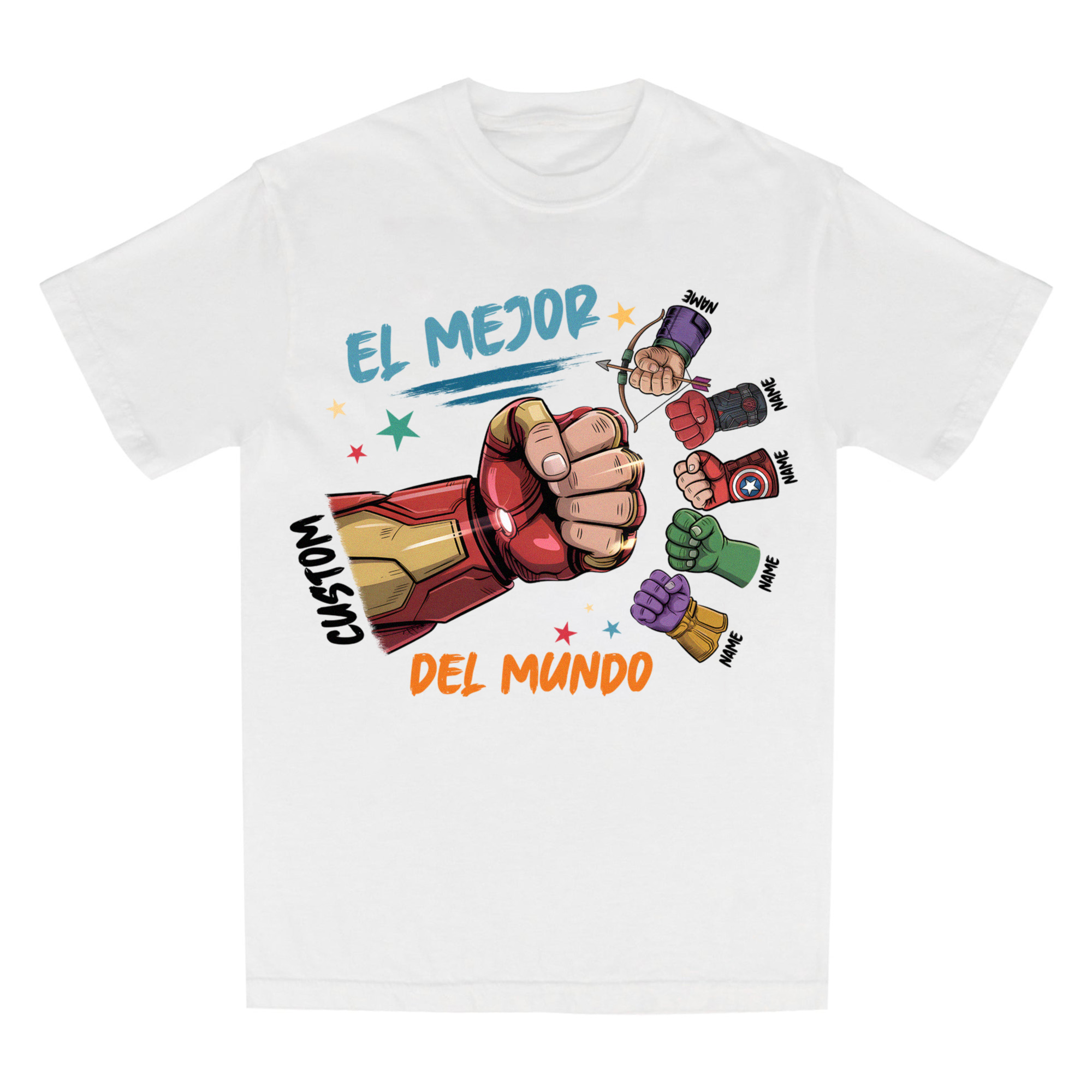 Personalized Toddler Kid El Mejor Papa Del Mundo Fist Bump Shirt, Vintage Spanish Papá T-Shirt, Custom Father's Day Tee, Latina Dad Gift