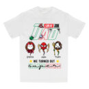 Great Job Dad Superhero Shirt, Custom Father's Day T-Shirt with Kids’ Names and Hero Characters, Funny We Turned Out Super Tee, Personalized Gift for Dad, Trendy T-Shirts