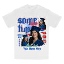 Custom Graffiti Graduation Shirt, Class of 2025 Senior Girl Tee, Trendy Hip-Hop Style Graduation Shirt, Personalized Grad Gift With Photo And Name