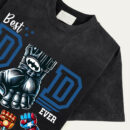Best Dad Ever Superhero Fist Bump Shirt, Custom Father's Day Gift from Kids, Personalized Hero Dad Shirt with Children’s Names, Marvel DC Mashup Design, Trendy T-Shirts