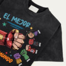 Personalized Toddler Kid El Mejor Papa Del Mundo Fist Bump Shirt, Vintage Spanish Papá T-Shirt, Custom Father's Day Tee, Latina Dad Gift