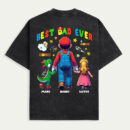 Personalized Super Daddio T-Shirt, Best Dad Ever Tee, Custom Super Cartoon Character Shirt, Funny Dad Gift, Gamer Dad T-Shirt, Gift For Dad