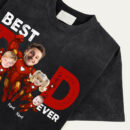 Best Dad Ever Superhero Shirt, Custom Father's Day T-Shirt with Dad and Kids Faces, Personalized Captain Dad Gift from Children, Matching Family Hero Tee, Comfort Colors, Girl, Top, Oversized Shirt, Shirt for Women, Trendy T-Shirts