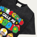 My Squad Calls Me Daddio Shirt, Custom Father's Day T-Shirt with Kids' Faces in Mario Costumes, Personalized Gamer Dad Gift, Funny Nintendo-Themed Dad Tee, Unisex Trendy T-Shirts