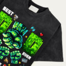 Personalized Best Dad Ever T-Shirt, Dad and Children Fist Bump Gamer Tee, Custom Father's Day Shirt, Dad Gamer Gift, Pixel Dad first bump Shirt