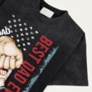 Best Dad Ever Fist Bump Shirt, Custom Father’s Day Gift from Kids, Patriotic American Flag Dad Shirt, Personalized Daddy and Children Matching Shirt