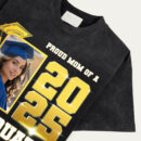 Proud Mom of a 2025 Graduate Shirt, Custom Photo Graduation Shirt for Women, Personalized Senior Class Gift, Matching Family Graduation Tee, Trendy T-Shirts