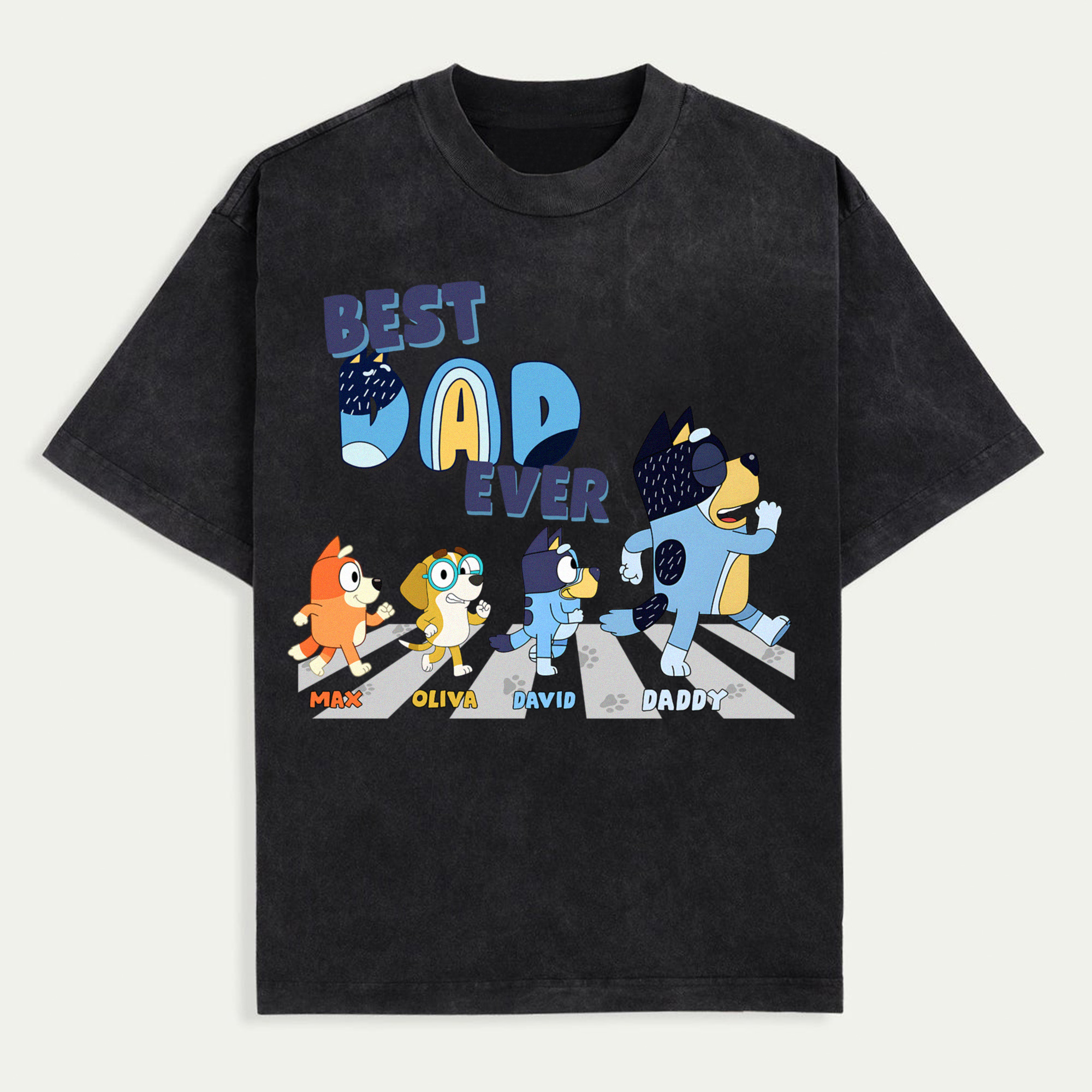 Custom Bluey Dad Shirt, Best Dad Ever Bluey Shirt,Bluey Father's Day Shirt,Cool Dad Club Shirt, Dad Birthday Gift,Bluey Family Matching Shirt