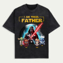 I Am Their Father Shirt, Custom Star Wars Dad T-Shirt with Kids' Names, Funny Darth Vader Father’s Day Gift, Personalized Galaxy Dad Tee, Shirt for Women, Trendy T-Shirts