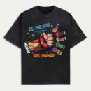 Personalized Toddler Kid El Mejor Papa Del Mundo Fist Bump Shirt, Vintage Spanish Papá T-Shirt, Custom Father's Day Tee, Latina Dad Gift