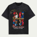 Proud Dad/ Mom of a 2025 Graduate Shirt, Custom Photo Graduation Shirt for Parent, Senior Class Keepsake, Personalized Gift for Dad, Shirt for Women, Trendy T-Shirts