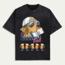 The Coolest Dad Shirt, Custom Dog With Beer Can Tee, Funny Father's Day Shirt For Beer-Loving Dads, Trendy Dog Dad Shirt, Personalized Gift For Dad