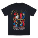 Proud Dad/ Mom of a 2025 Graduate Shirt, Custom Photo Graduation Shirt for Parent, Senior Class Keepsake, Personalized Gift for Dad, Shirt for Women, Trendy T-Shirts