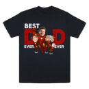 Best Dad Ever Superhero Shirt, Custom Father's Day T-Shirt with Dad and Kids Faces, Personalized Captain Dad Gift from Children, Matching Family Hero Tee, Comfort Colors, Girl, Top, Oversized Shirt, Shirt for Women, Trendy T-Shirts
