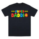 Personalized Super Daddio T-Shirt, Best Dad Ever Tee, Custom Super Cartoon Character Shirt, Funny Dad Gift, Gamer Dad T-Shirt, Gift For Dad