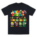 Super Daddio Custom Father's Day Shirt, Personalized Mario Dad Shirt with Kids' Names, Gamer Dad Gift, Matching Family Nintendo Shirt, Trendy T-Shirts