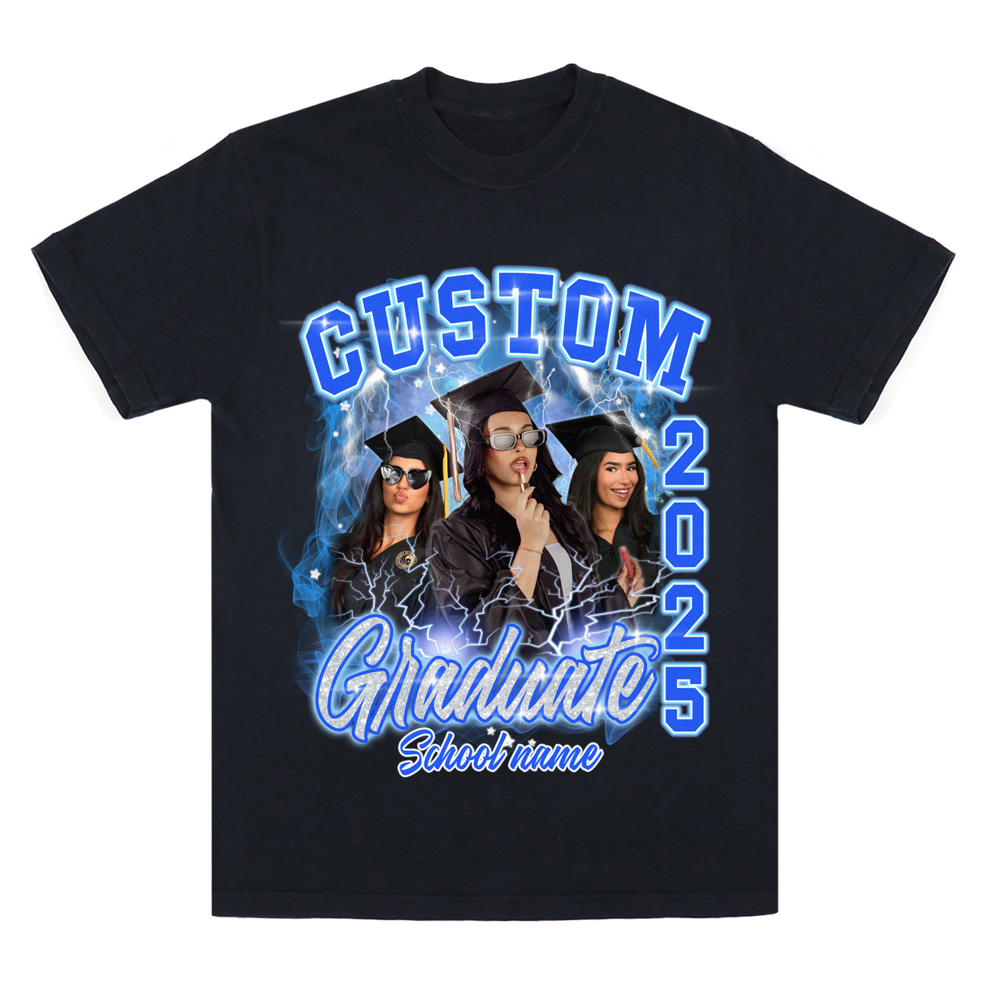 Custom Photo Graduate T-Shirt, Family Graduation 2025 Tee, Class of 2025 Shirt, Personalized Graduation Shirt, Gift For Girls, Boys
