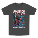 Horror 4th of July Family Matching Shirts, America Killing It Since 1776 T-Shirt, Personalized Patriotic Horror Character Shirt, Independence Day Family Outfit