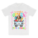 Custom Kids' Name and Image Ready To Crush School Shirt, Back To School T-Shirt, Preppy Girly Checkered Tee, Pre-k 1st/2nd/3rd Grade