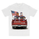 Happy 4th Of July Dog Personalized Shirt, Patriotic Hunting Dog Truck T-Shirt, US Independence Day Gift for Dog Lovers, Dog Dad, Dog Mom