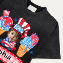 Personalized Boy Girl 4th Of July Kids T-Shirt, Boy Girl America Tee, Patriotic Fireworks Shirt, Red White Blue Shirt, Custom 4th Of July Name Shirt