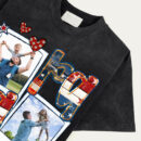 Preppy American Dada Photo With Kids Tee, 4th Of July Dad Stars T-Shirt, Usa Papa Poppop Shirt, Father's Day Tee, Retro American Independence