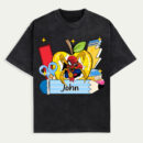Personalized Cartoon Superhero Tee, Back To School Shirt, Funny Kids Cartoon T-Shirt, Cartoon Friends Shirt, Back To School Cartoon T-Shirt