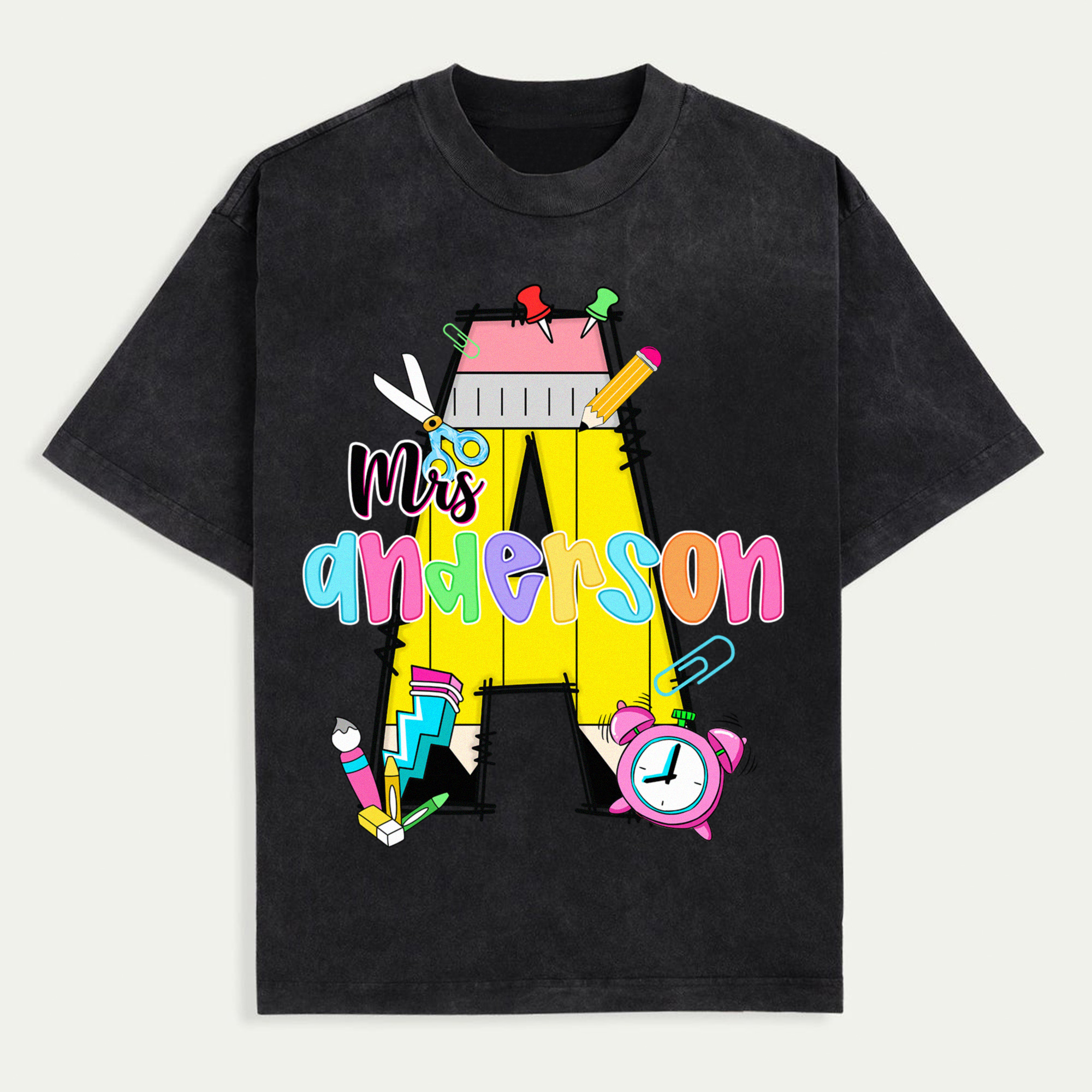 Personalized Teacher Design Shirt, Custom Teacher Name T-Shirt, Back To School Shirt, First Day Of School Tee, Custom Your Teacher Name Shirt