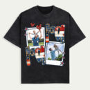 Preppy American Dada Photo With Kids Tee, 4th Of July Dad Stars T-Shirt, Usa Papa Poppop Shirt, Father's Day Tee, Retro American Independence