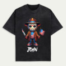 Horror 4th of July Family Matching Shirts, America Killing It Since 1776 T-Shirt, Personalized Patriotic Horror Character Shirt, Independence Day Family Outfit