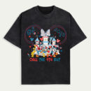 Chill the 4th Out Disney Family Matching Shirts, 4th of July Patriotic Disney Shirt 2025, Personalized Mickey Minnie Independence Day Tee, Custom July 4th Family Vacation Shirt